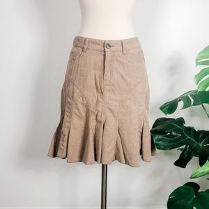 Joie cotton corduroy mermaid skirt, khaki size 4